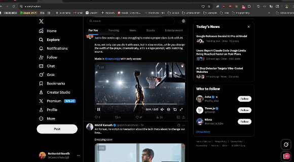 Baloney Chrome extension showing AI confidence scores on an X/Twitter feed